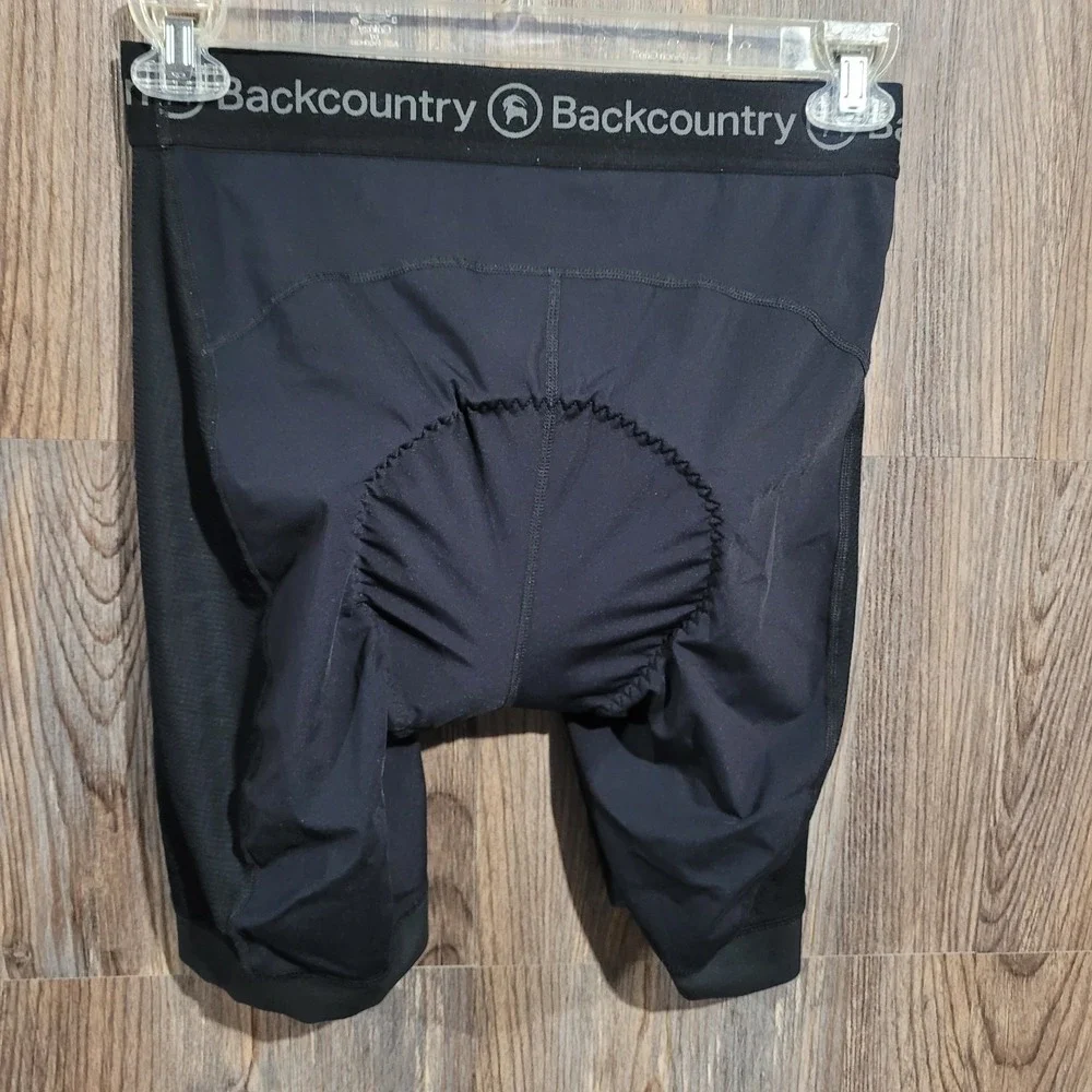 BackCountry Cycling Liner Shorts Mens Large Black Padded Bike Liner MTB - Picture 3 of 7